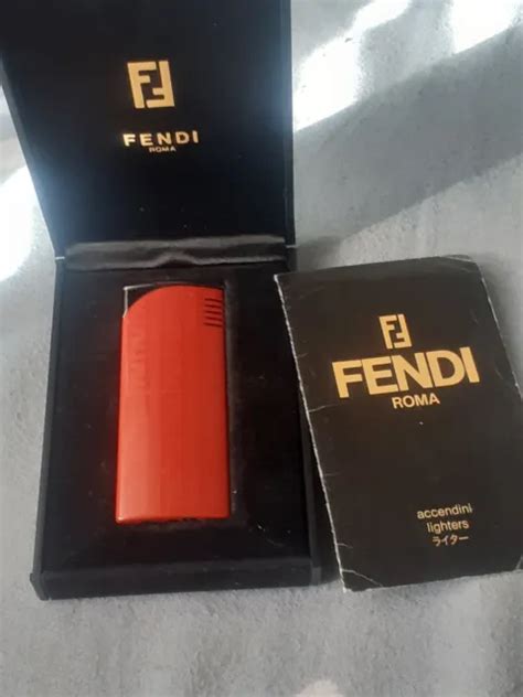 Fendi Accendino Vintage Cilindrico Lighter Originale 